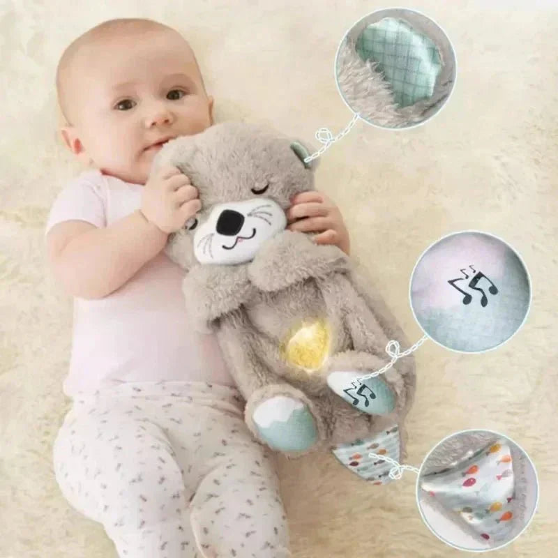 Mykro™ 2024 New Soothe 'n Snuggle Otter Portable Plush Breathing Sound Companion